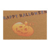 Happy Halloween Anti-Slip Coir Doormat 24" x 16" - Playful Pumpkin