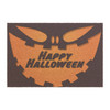 Halloween Anti-Slip Coir Doormat 24" x 16" - Midnight Jack: Stylized Pumpkin Silhouette