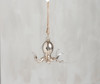 Glass Baby Octopus Hanging Christmas Ornament 4 Inch - Silver from Primitives by Kathy