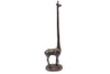 Handcrafted Cast Iron Giraffe Paper Towel Holder 19" from Hampton Creations Handcrafted Cast Iron Giraffe Paper Towel Holder 19" from Hampton Creations