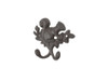 Handcrafted Cast Iron Squirrel with Acorn Decorative Double Metal Wall Hooks 8" from Hampton Creations Handcrafted Cast Iron Squirrel with Acorn Decorative Double Metal Wall Hooks 8" from Hampton Creations