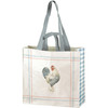 Double Sided Market Shopping Tote Bag - Farmhouse Rooster from Primitives by Kathy