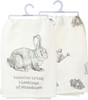 Bunnies Bring Blessings Of Abundance Cotton Dish Towel 28x28 from Primitives by Kathy