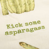 Asparagus Print Design Kick Some Asparagass Cotton Kitchen Dish Towel 18x28 from Primitives by Kathy