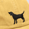 Dog Lover - Love My Beagle Embroidered Yellow Cotton Baseball Cap - Pet Collection by Primitives by Kathy - One Size Fits Most with Adjustable Brass Closure