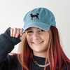 Dog Lover - Love My Husky Embroidered Cotton Baseball Cap from Primitives by Kathy - One Size Fits Most with Adjustable Brass Closure