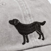 Dog Lover - Love My Lab Baseball Cap - from Primitives by Kathy - Gray - One Size Fits Most with Adjustable Brass Closure