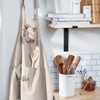 Gather Embroidered Fall Kitchen Apron - Cotton-Linen Blend from Primitives by Kathy