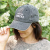 Here For The Snacks Sports Collection Baseball Cap by Primitives by Kathy - Embroidered - One Size Fits Most - Adjustable Buckle - Cotton from Primitives by Kathy