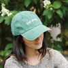 Keep Growing" Embroidered Earthy Green Baseball Cap - Botanical Collection by Primitives by Kathy - One Size Fits Most with Adjustable Buckle Closure