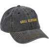 Grill Sergeant Baseball Cap: Black Embroidered Design - One Size Fits Most - Adjustable from Primitives by Kathy