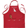 Dog Lover Red Cotton-Linen Blend Every Cookie I'll Be Watching You Cotton Apron - 27.50 In x 28 In from Primitives by Kathy