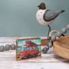 Vintage Design Red Camper Bus by Seashore Decorative Wooden Block Sign 4x3 from Primitives by Kathy