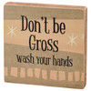 Set of 3 Decorative Wooden Block Signs - Vintage Design Humorous Bathroom Sayings from Primitives by Kathy