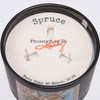 3 Wick Soy Wax Black Matte Jar Candle - Deer In Snowy Scenery - Fresh Spruce Scent 14 Oz from Primitives by Kathy