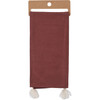 Cotton Kitchen Dish Towel With Tassels - Fall Is Here - 20x26 Autumn Brown from Primitives by Kathy