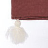 Cotton Kitchen Dish Towel With Tassels - Fall Is Here - 20x26 Autumn Brown from Primitives by Kathy