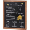 Inset Baby Milestone Chalkboard Wooden Box Sign - Bumblebee Hive Design 9x11 from Primitives by Kathy