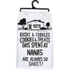 Cotton Kitchen Dish Towel - Days Spent At Nana's Are Always So Sweet 28x28 from Primitives by Kathy