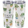 Stainless Steel Coffee Tumbler Thermos - Ask Me About My Plants - 20 Ounce from Primitives by Kathy