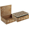 Natural Stain Wood Decorative Giving Box - A Random Act Of Kindness from Primitives by Kathy