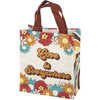 Double Sided Daily Tote Bag - Love Is Everywhere - Retrol Floral Design from Primitives by Kathy