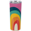Stainless Steel Coffee Tumbler Thermos - Rainbow Pride Design 20 Oz from Primitives by Kathy