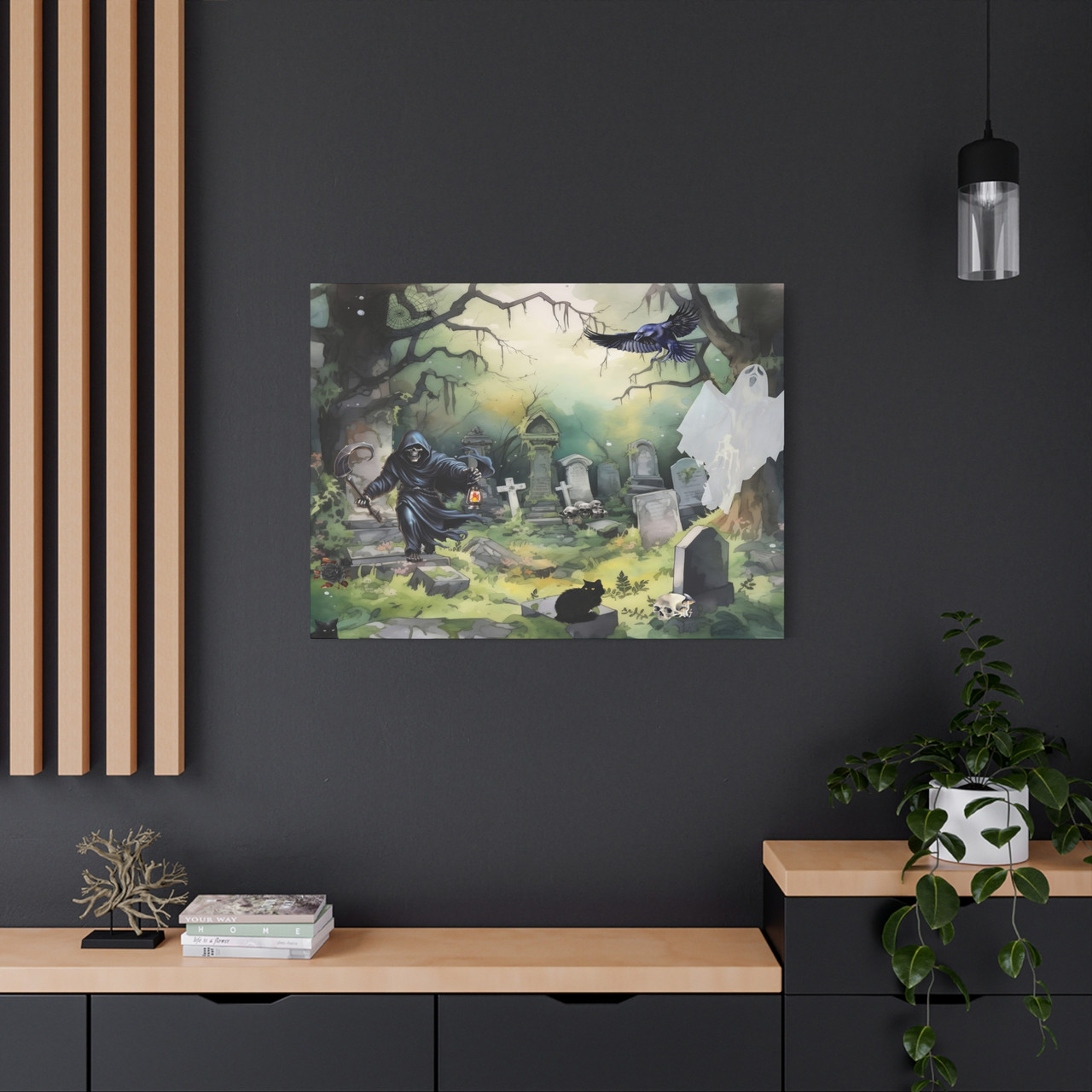 Whispers of the Necropolis: Large Stretched Canvas Wall Art 40