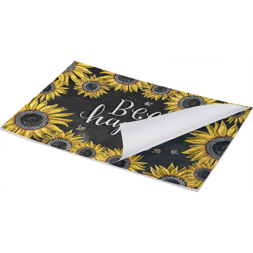Pack of 24 Sunflower Design Bee Happy Single Use Rectangular Paper Table Placemats from Primitives by Kathy