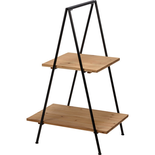 Two Tiered Decorative Wood Ladder Shaped Tray 23.5 Inch x 37 Inch x 17 Inch from Primitives by Kathy