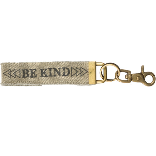 Be Kind Double Sided Canvas Key Chain from Primitives by Kathy