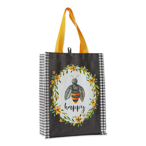 Bumblebee Design Bee Happy Reuseable Daily Tote Shopping Bag from Design Imports