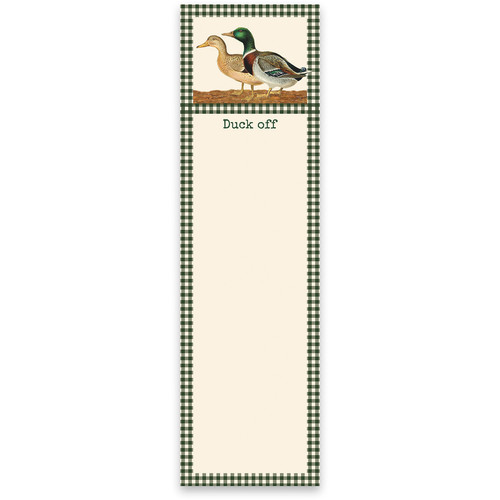 Magnetic Paper List Notepad - Mallards - Duck Off (60 Pages) from Primitives by Kathy