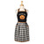 Black & Orange Jack O Lantern Design Trick or Treat Embellished Kitchen Apron from Design Imports