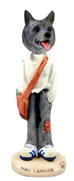 Norwegian Elkhound Mail Carrier Doogie Collectible Dog Figurine