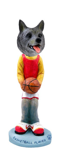 Norwegian Elkhound Basketball Doogie Collectible Dog Figurine