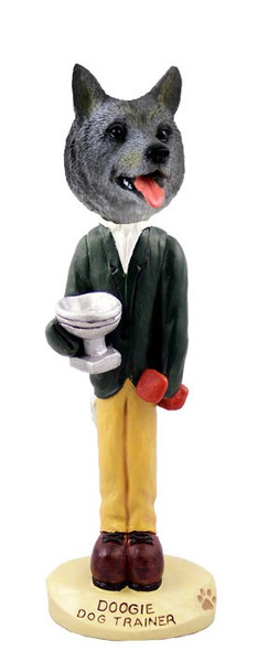 Norwegian Elkhound Trainer Doogie Collectible Dog Figurine