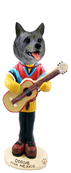 Norwegian Elkhound Viva Mexico Doogie Collectible Dog Figurine