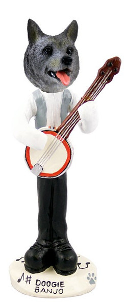 Norwegian Elkhound Banjo Doogie Collectible Dog Figurine