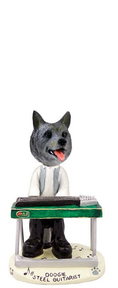 Norwegian Elkhound Steel Guitarist Doogie Collectible Dog Figurine