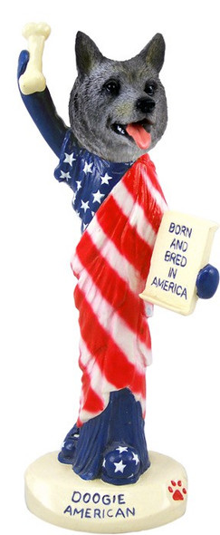 Norwegian Elkhound American Doogie Collectible Dog Figurine