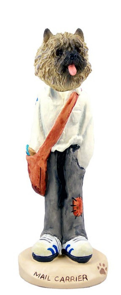 Red Cairn Terrier Mail Carrier Doogie Collectible Dog Figurine