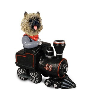 Red Cairn Terrier Train Doogie Collectible Dog Figurine