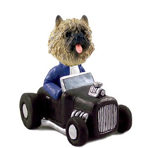 Red Cairn Terrier Hot Rod Doogie Collectible Dog Figurine
