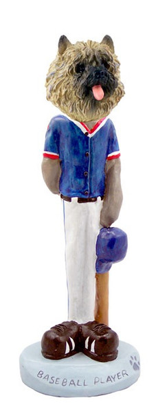 Red Cairn Terrier Baseball Doogie Collectible Dog Figurine
