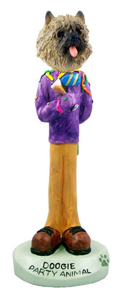 Red Cairn Terrier Party Animal Doogie Collectible Dog Figurine