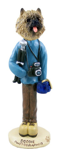 Red Cairn Terrier Photographer Doogie Collectible Dog Figurine