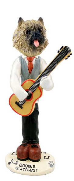 Red Cairn Terrier Guitarist Doogie Collectible Dog Figurine