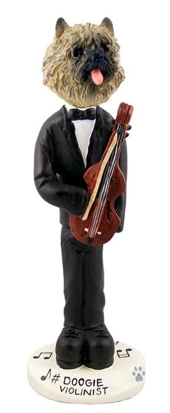 Red Cairn Terrier Violinist Doogie Collectible Dog Figurine