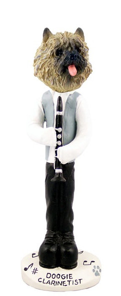 Red Cairn Terrier Clarinetist Doogie Collectible Dog Figurine